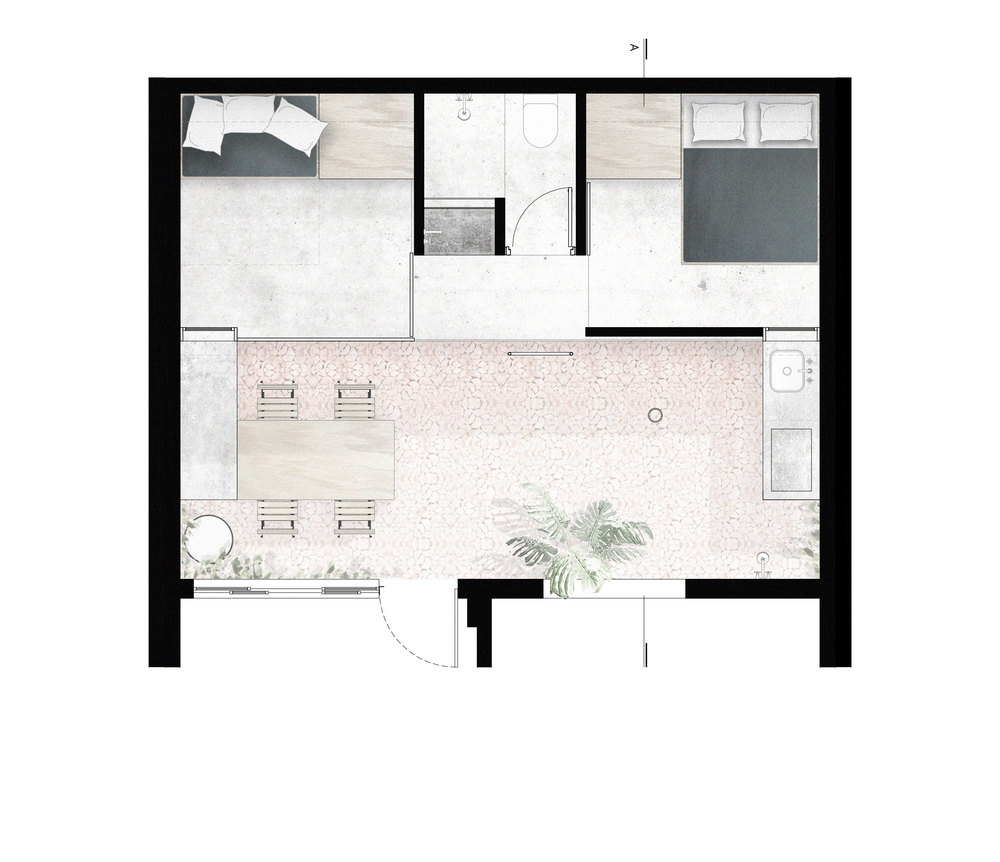 Terasa na krovu dograđenog djela kuće