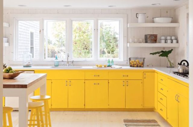 Kuhinja žute boje - nekoliko primjera za inspiraciju