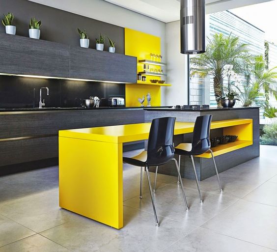 Kuhinja žute boje - nekoliko primjera za inspiraciju