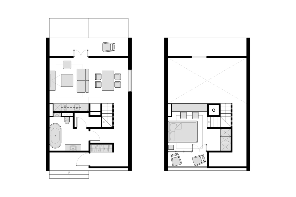Jednostavna i moderna kuća za dvoje