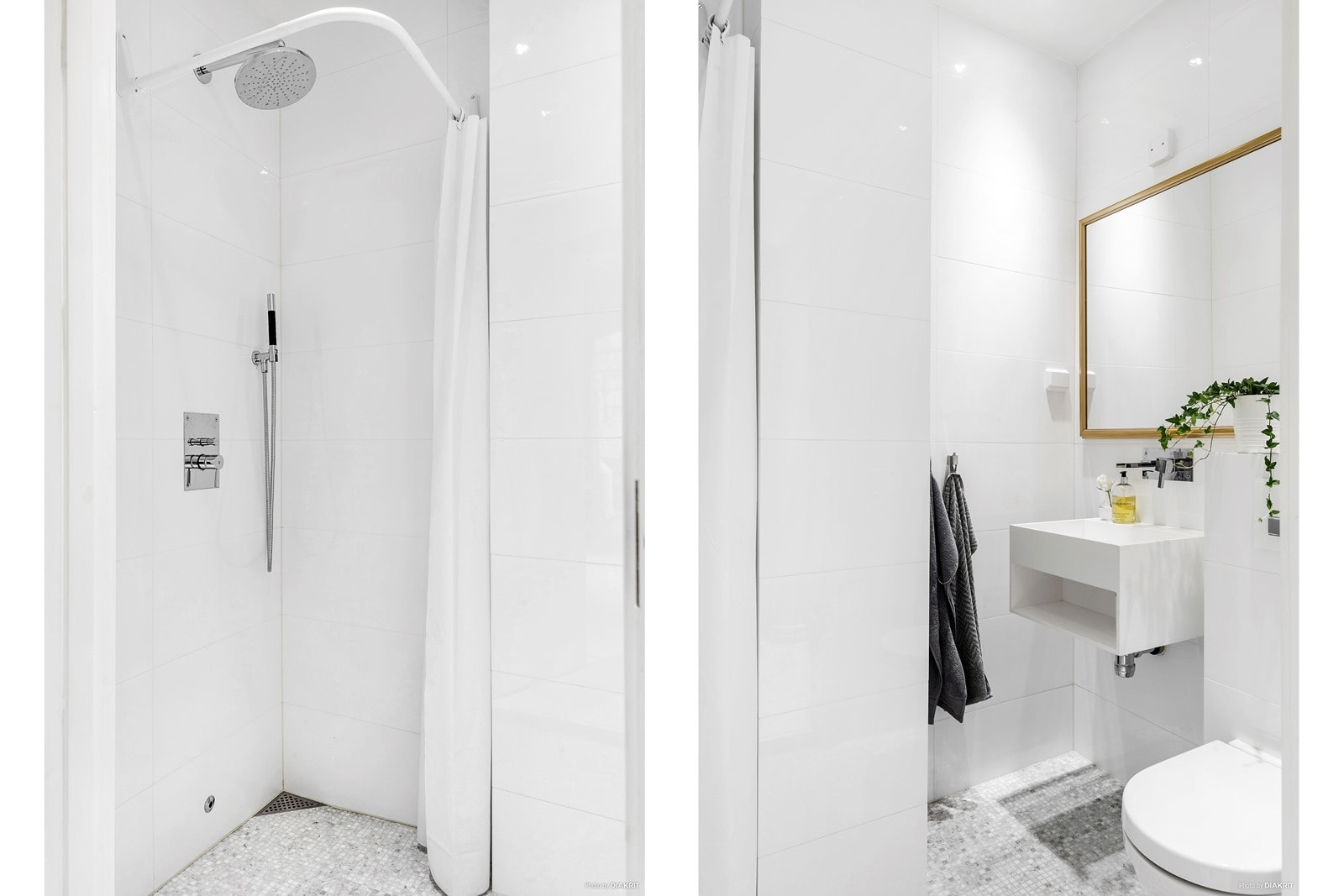 Goli zidovi u potkrovlju dvoetažnog skandinavskog stana