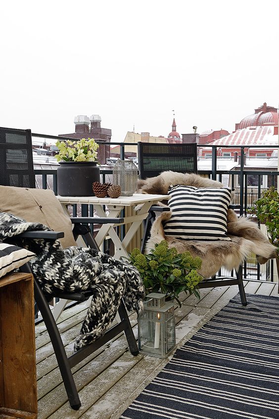 Balkoni i terase uređeni za hladnije dane