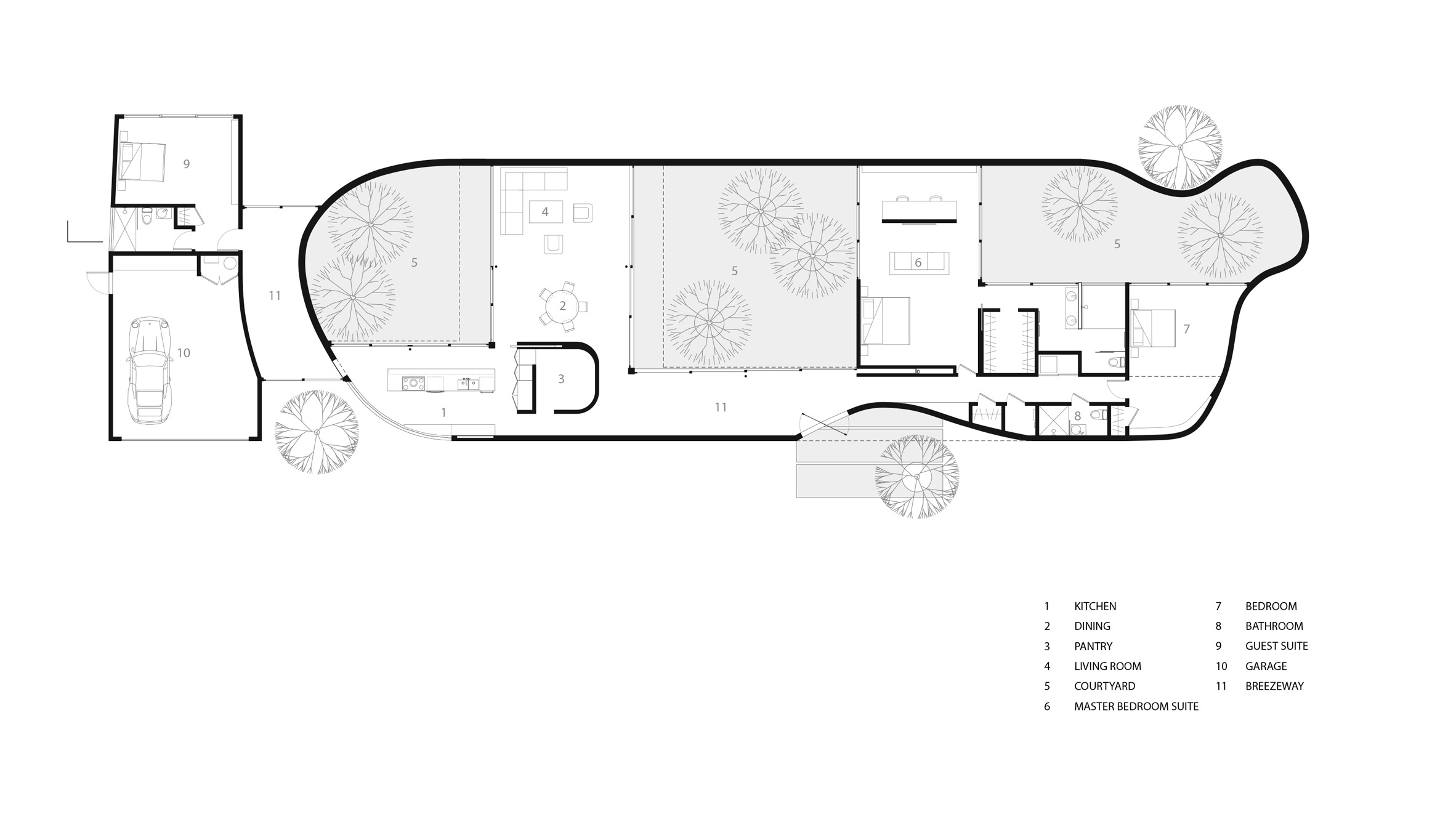 Krivudava ograda-zid i jedna neobična kuća