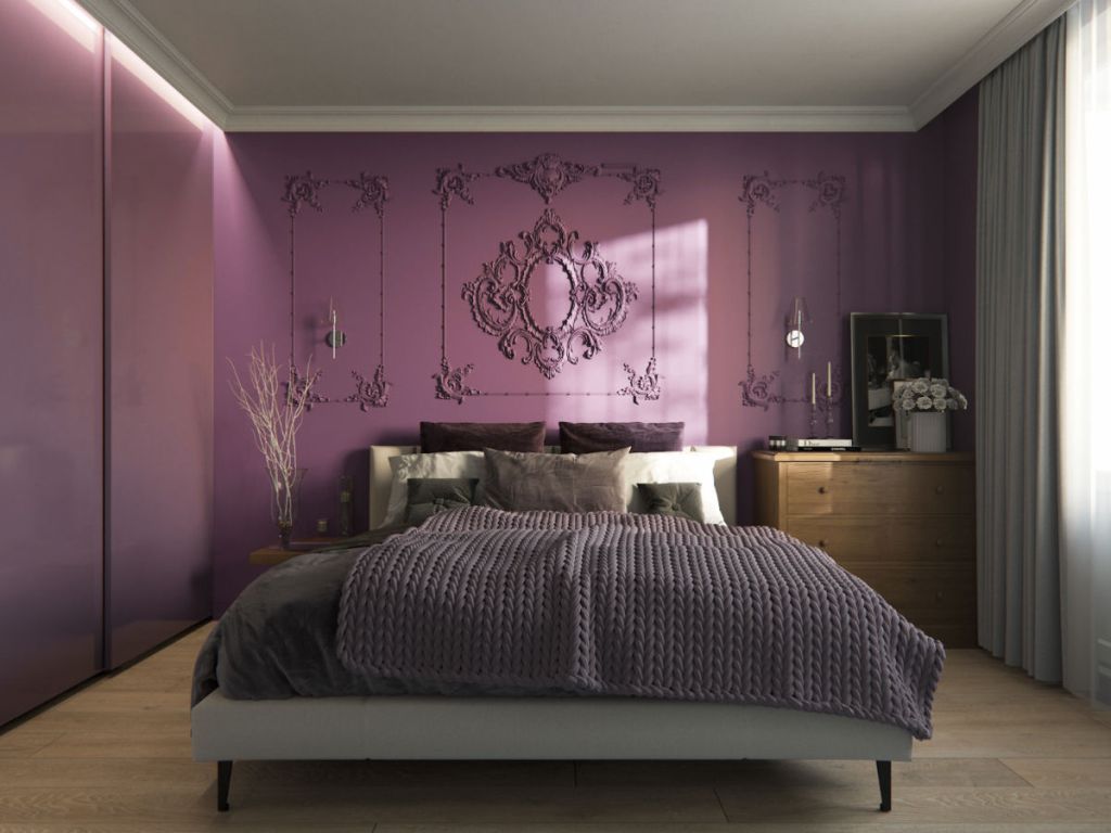 20 spavaćih soba ljubičaste boje
