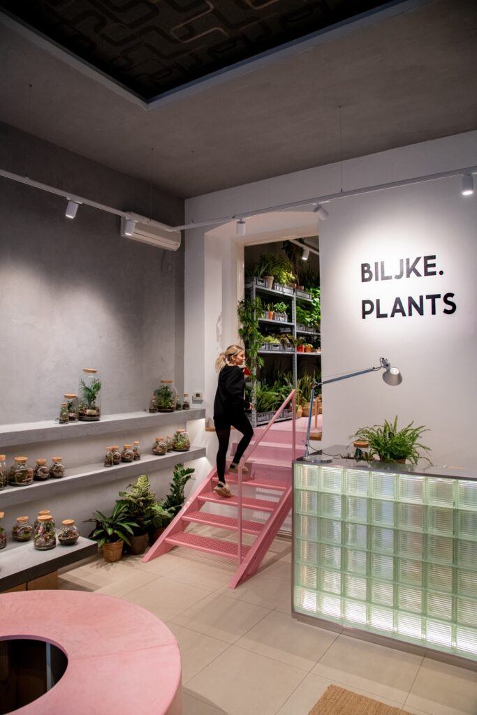 Biljke.Plants zeleni concept store s potpisom dizajnerskog studija 9HZ